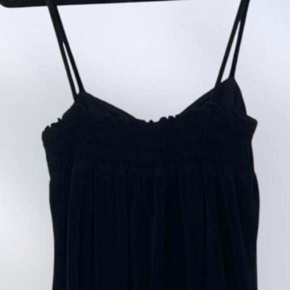 JUICY COUTURE Dress Terry Y2K 90s Babydoll Ruffle Hem Keyhole Mini Black Size L - Picture 5 of 9